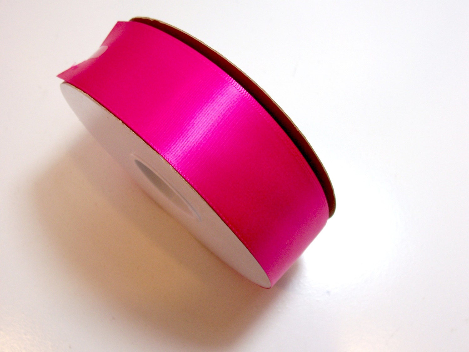 Pink Ribbon Double Faced Hot Pink Satin Ribbon Inches