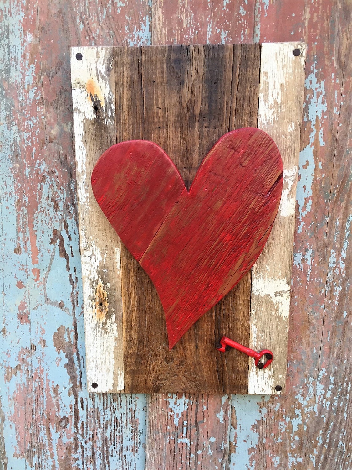 Barn Wood Heart Rustic Heart Heart Silhouette Key To My