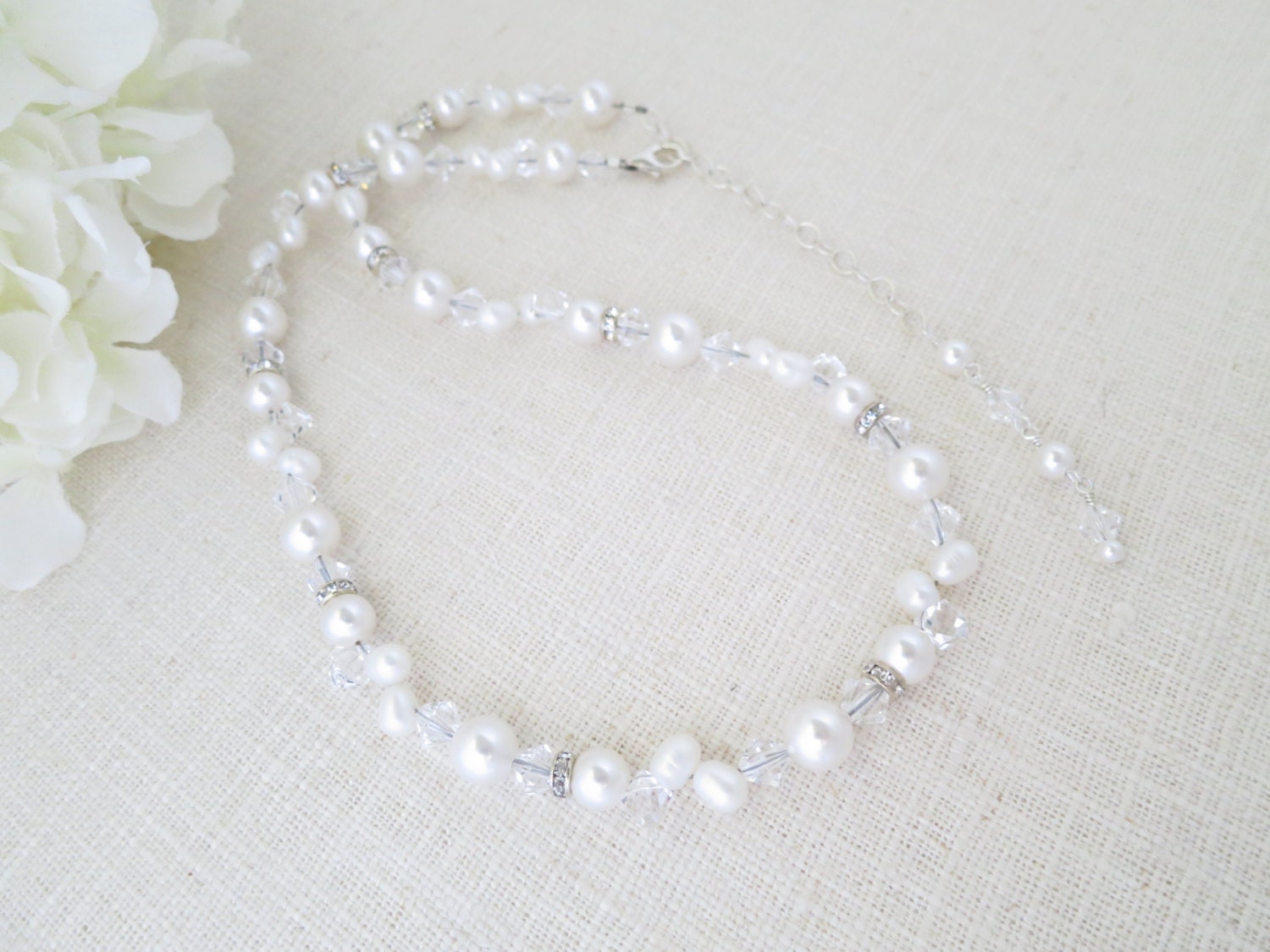 Pearl Necklace Etsy