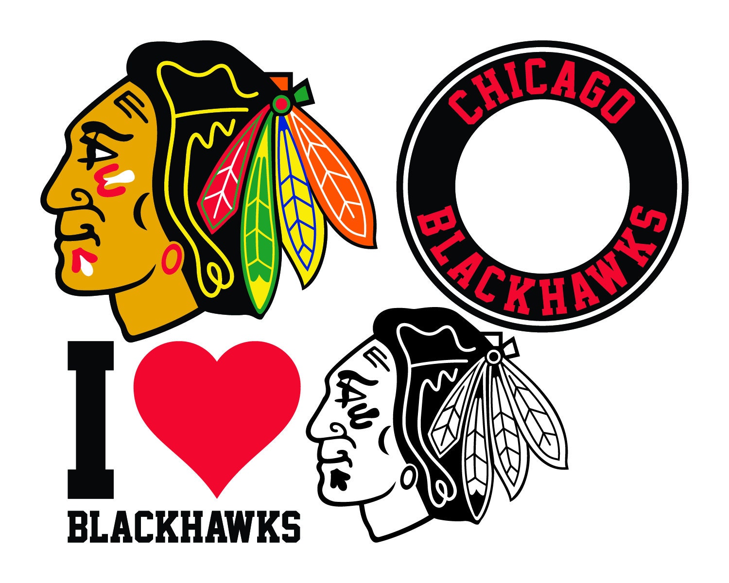 Chicago Blackhawks Cut Files Chicago Blackhawks SVG Files