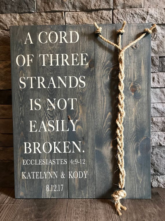 A Cord Of Three Strands Sign A Cord Of 3 Strands