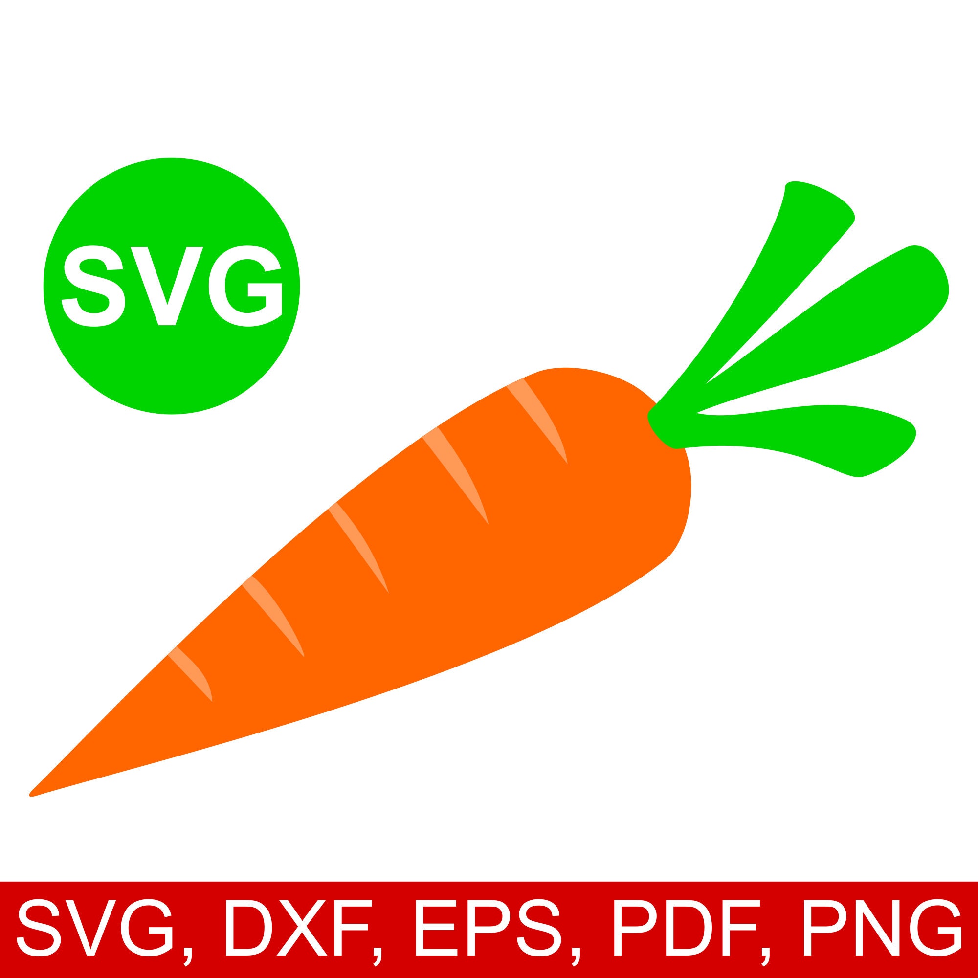 Carrot Svg File For Cricut Silhouette And Carrot Printable Clipart