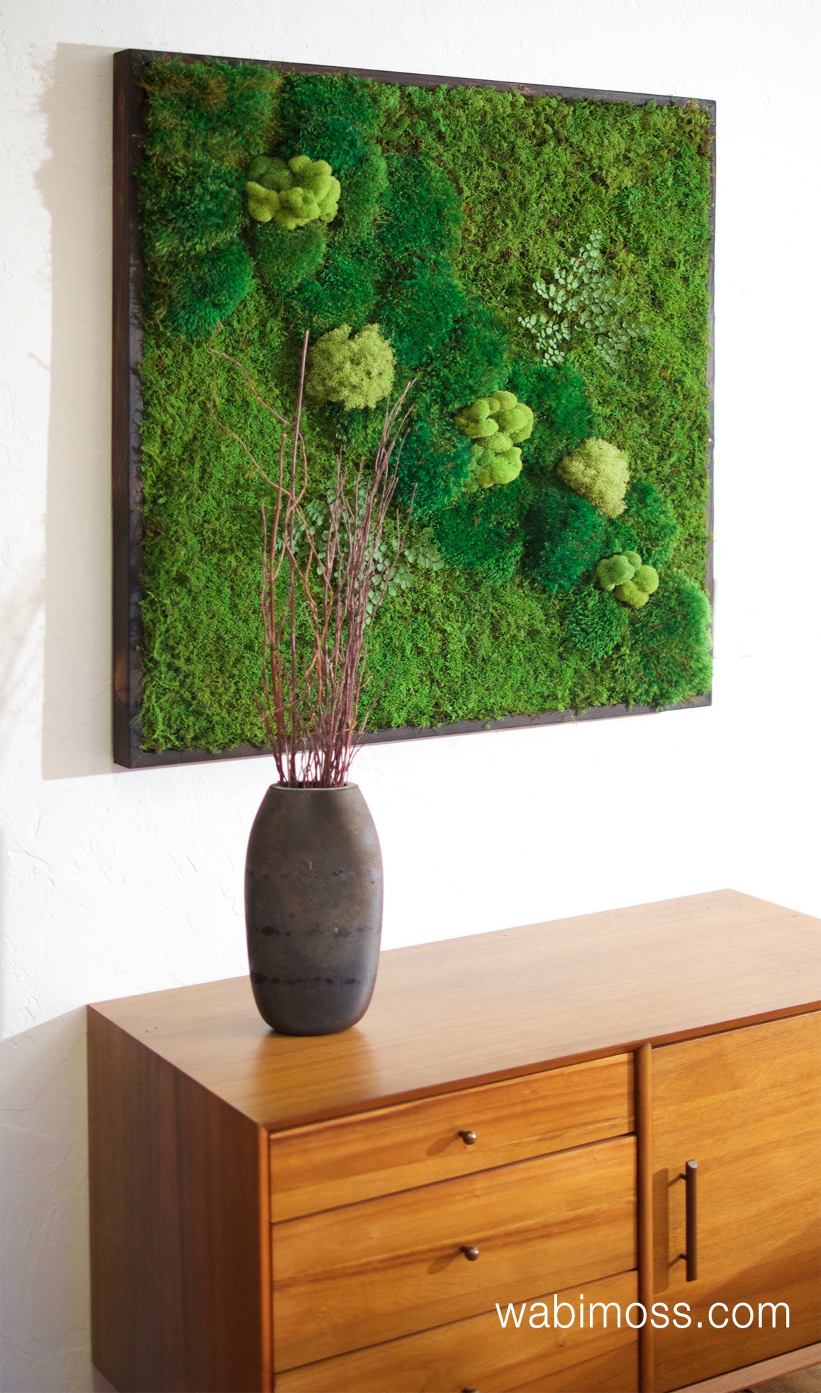 X Moss Wall Art With No Sticks Real Preserved