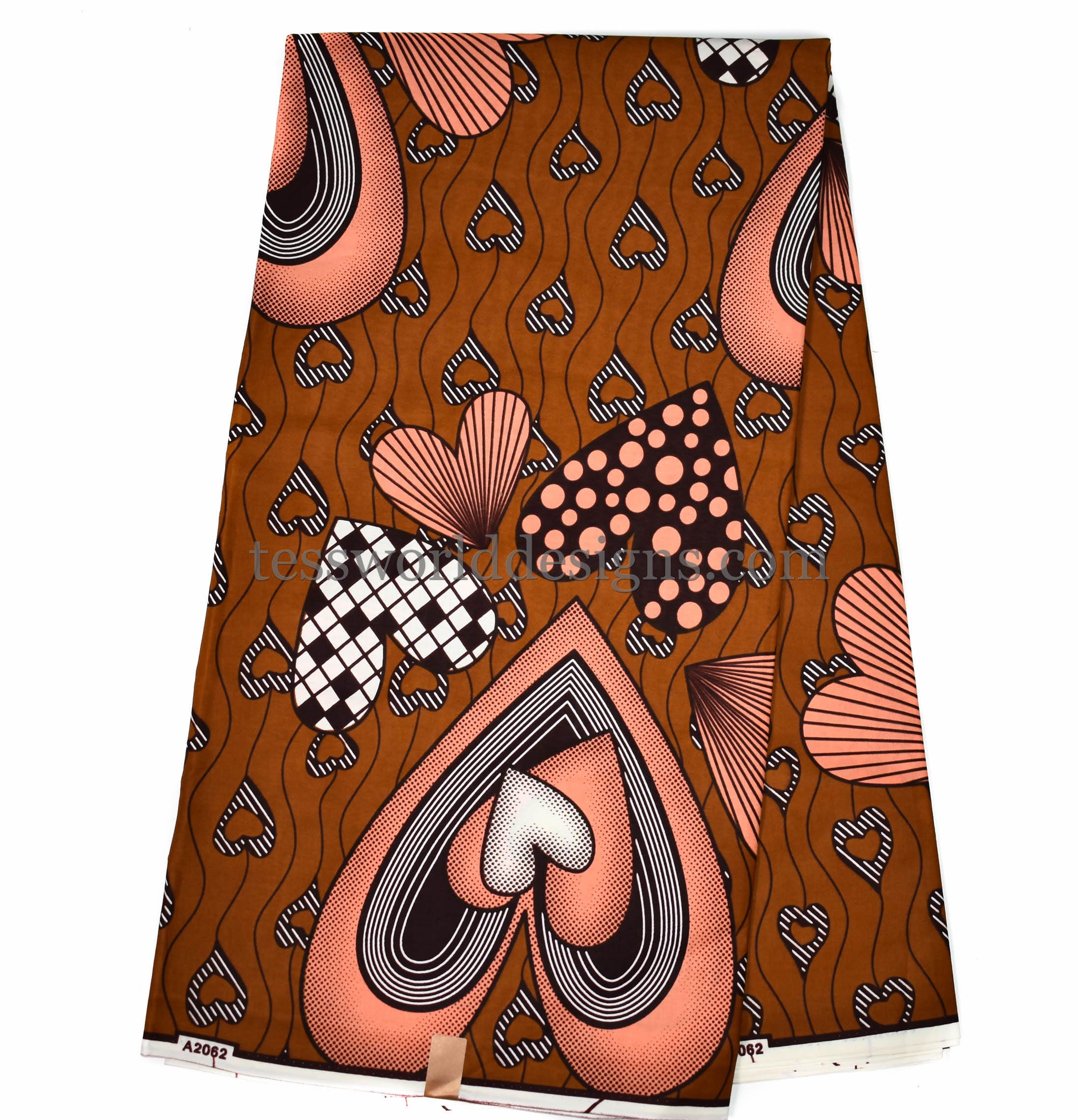 Ankara Fabric Yards Heart African Fabric Ankara Print Fabric