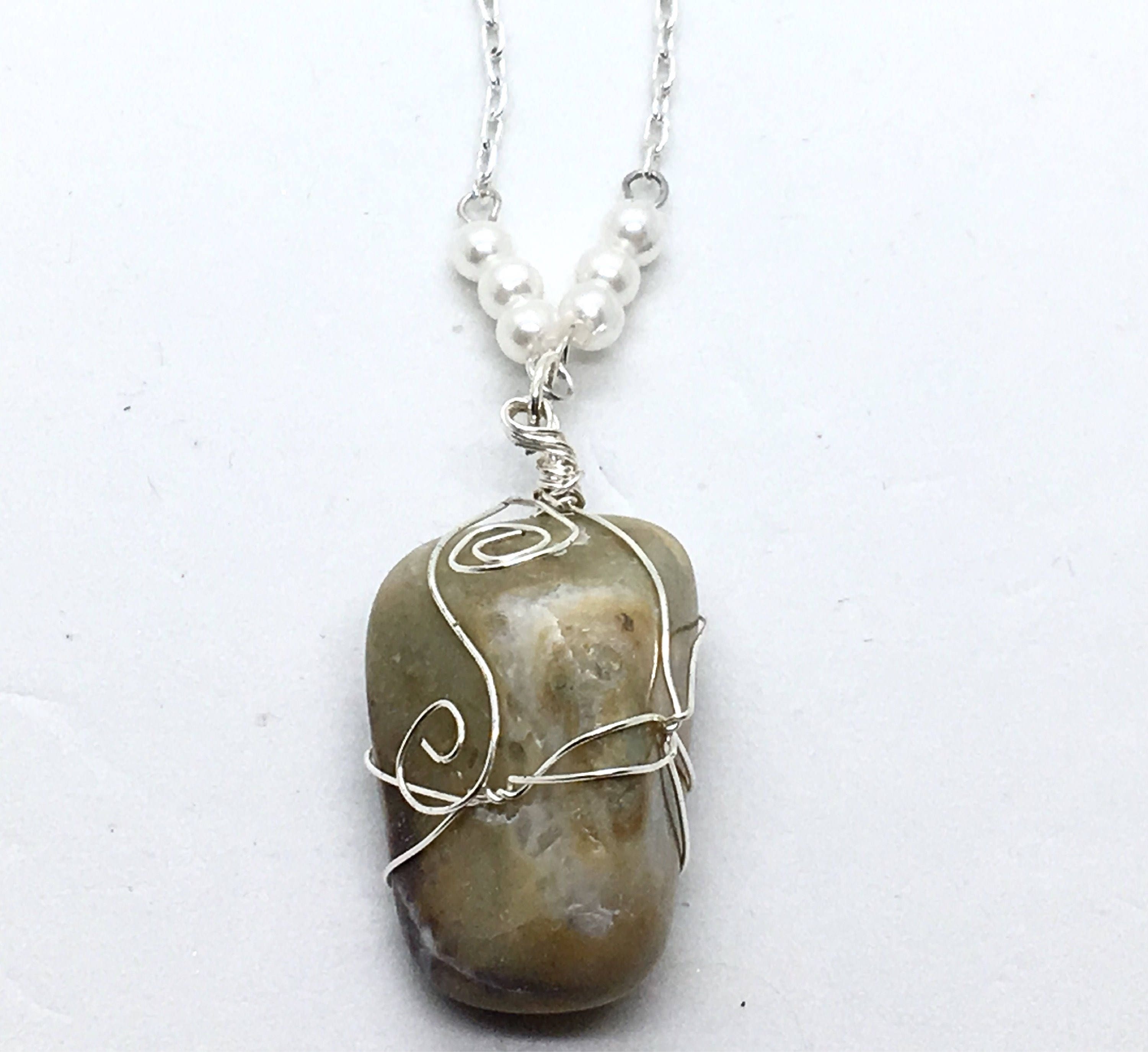 Sterling Silver Wire Wrapped Lake Superior Agate