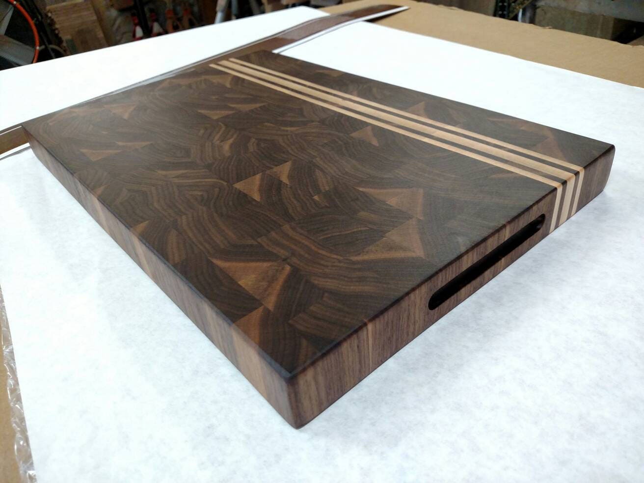 Butcher Block Walnut Maple End Grain Cutting Board