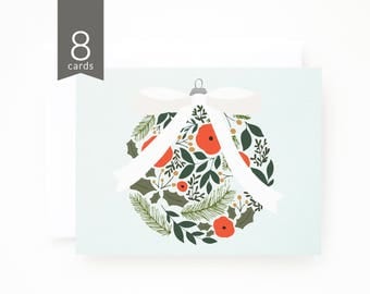 Christmas Cards Set Of 8 Illustrated Christmas Card Set