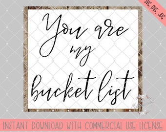 Bucket List Svg Etsy