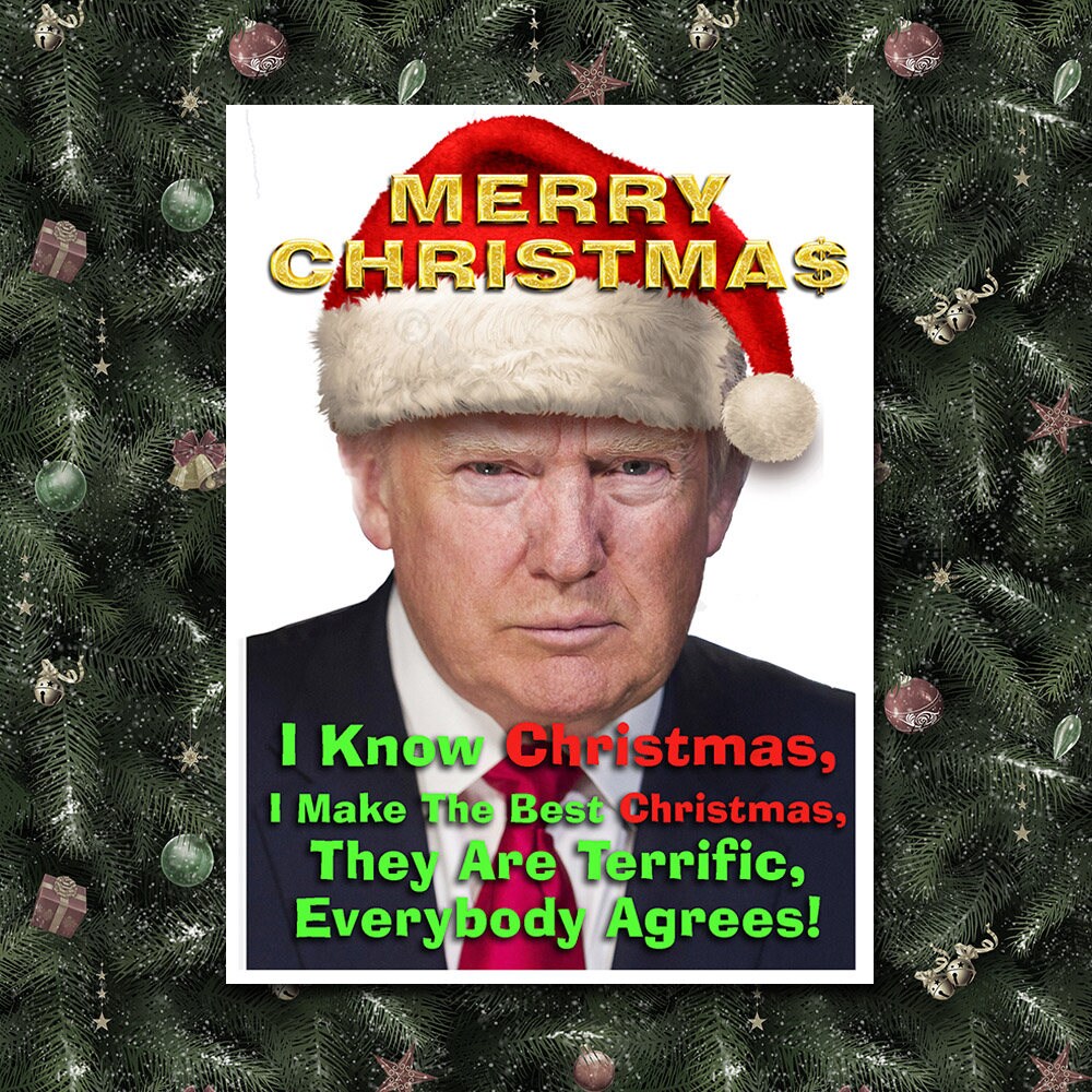 Donald Trump Funny Christmas Card Trump Christmas Card