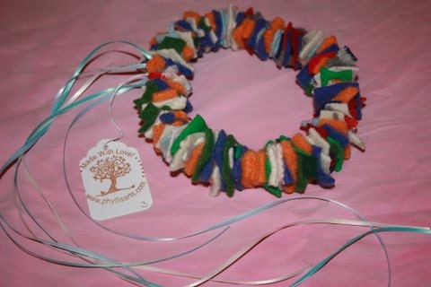 recycled felted wool crown