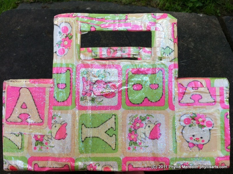 Unique Vintage Baby Paper covered produce box
