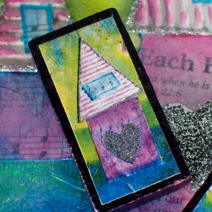 Fine Art Print Domino Magnet   Set of Two