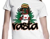Rasta Woman's Organic Cotton Fitted T-Shirt