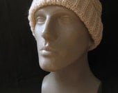 ROLL BRIM BEANIE in TEXTURED RIB PATTERNS - Adult Large