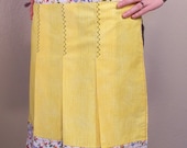 SALE- Tweets 'N Pleats Vintage-Inspired Half Apron -SALE