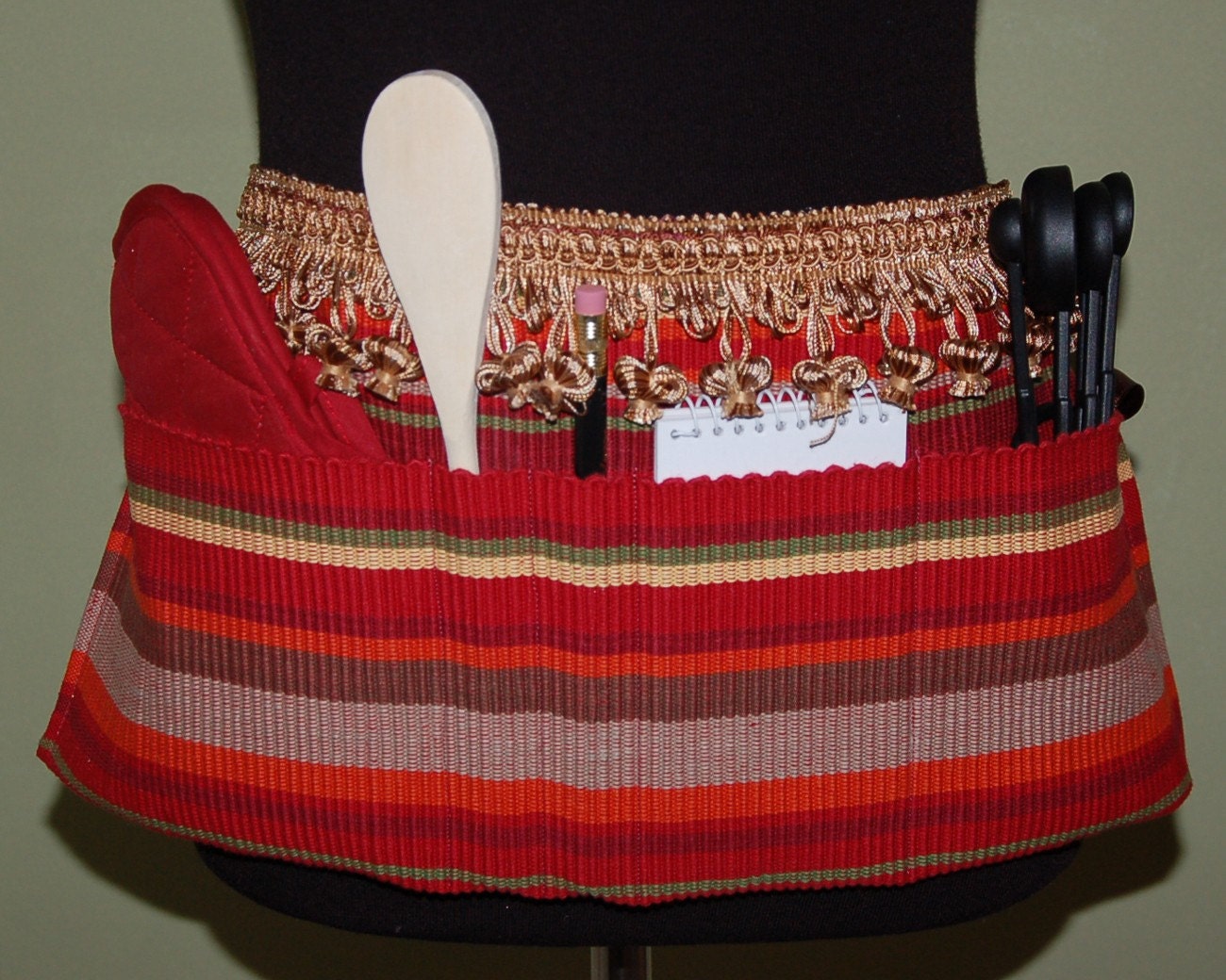 Upcycled Tassel Cooking Apron