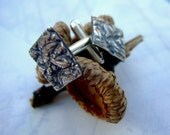 Oak and I, fine silver cuff links