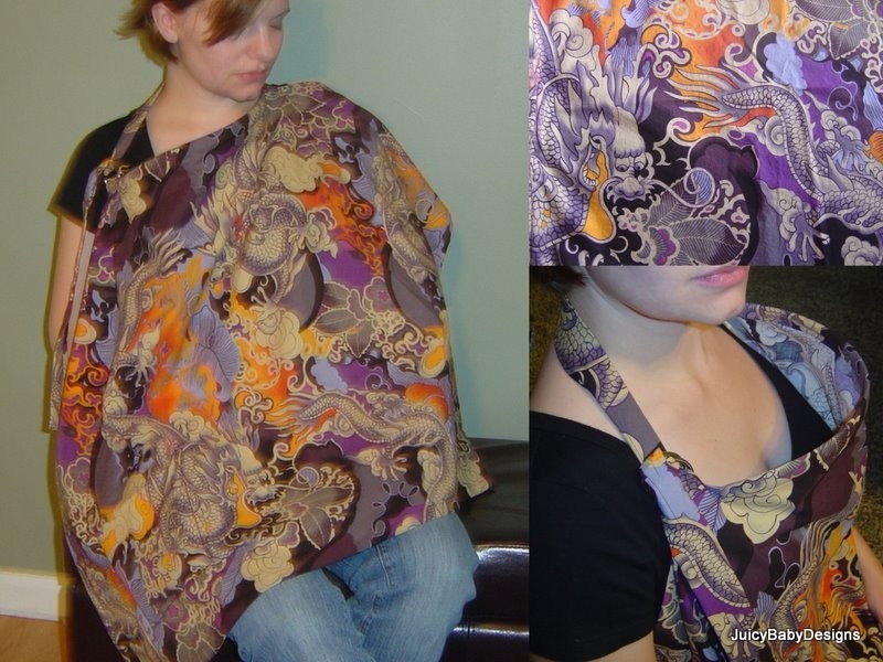 Boobin Nursing Cover / Tatsu Dragon Print