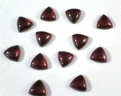 SALE Gemstone Cabochons Garnet Trilliant 8x8mm FOR FOUR