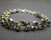 Royal Princess Citrine  Yellow Artisan Handmade Bridal Bridesmaid Wedding  Gift Handcrafted  925 sterling  silver Unique  Bracelet Jewelry