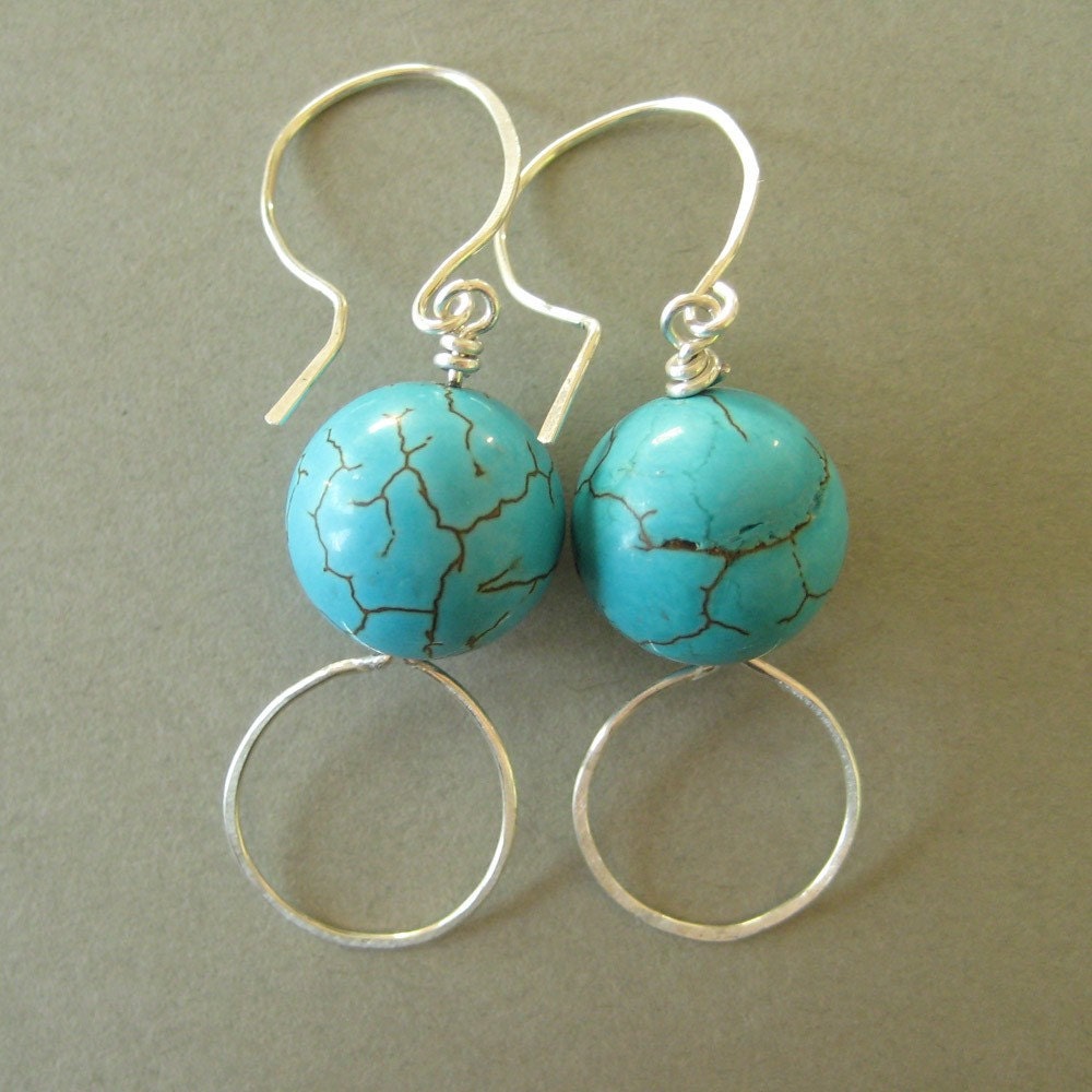 Simply turquoise earrings