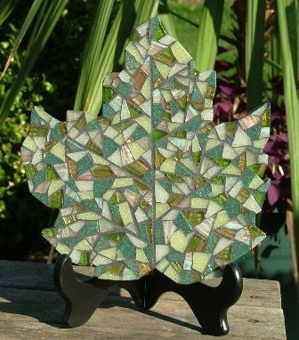 Summer Leaves Mosaic Wall Hanging