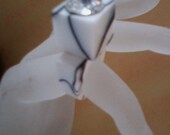Marbled lucite flashlight ring (available in size 5.5 or size 7)