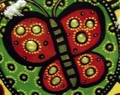 Butterfly Original Pop Art Painting On Wood M Collins WWAO
