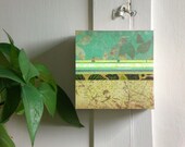Around the Corner - Original Mixed Media Collage Art