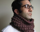 The Urbane Man knit cowl- Brown