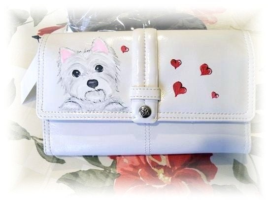 Custom Hand Painted Dog Wallet