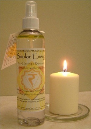 Soular Energy - Aura and Chakra Energizing and Clearing Spiritual Aromatherapy Spray (4 oz)