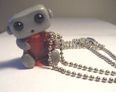 Robot With A Big Heart Necklace