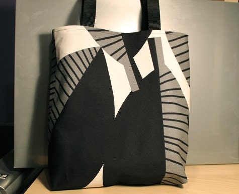 Black Leaf Tote Bag
