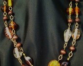 Warm Shades Wrap Necklace