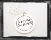 Hand Stamped Sterling Silver CIRCLES single disc....new design by LillyEllen