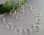 Sterling Silver Set - Concentric Circles