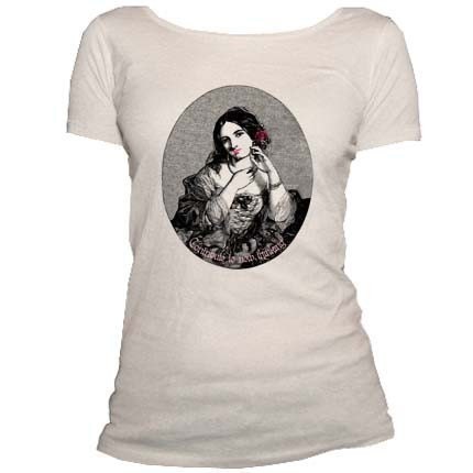 CONTRIBUTE TO NEW THINKING - Organic Cotton Scoop Neck Tshirt