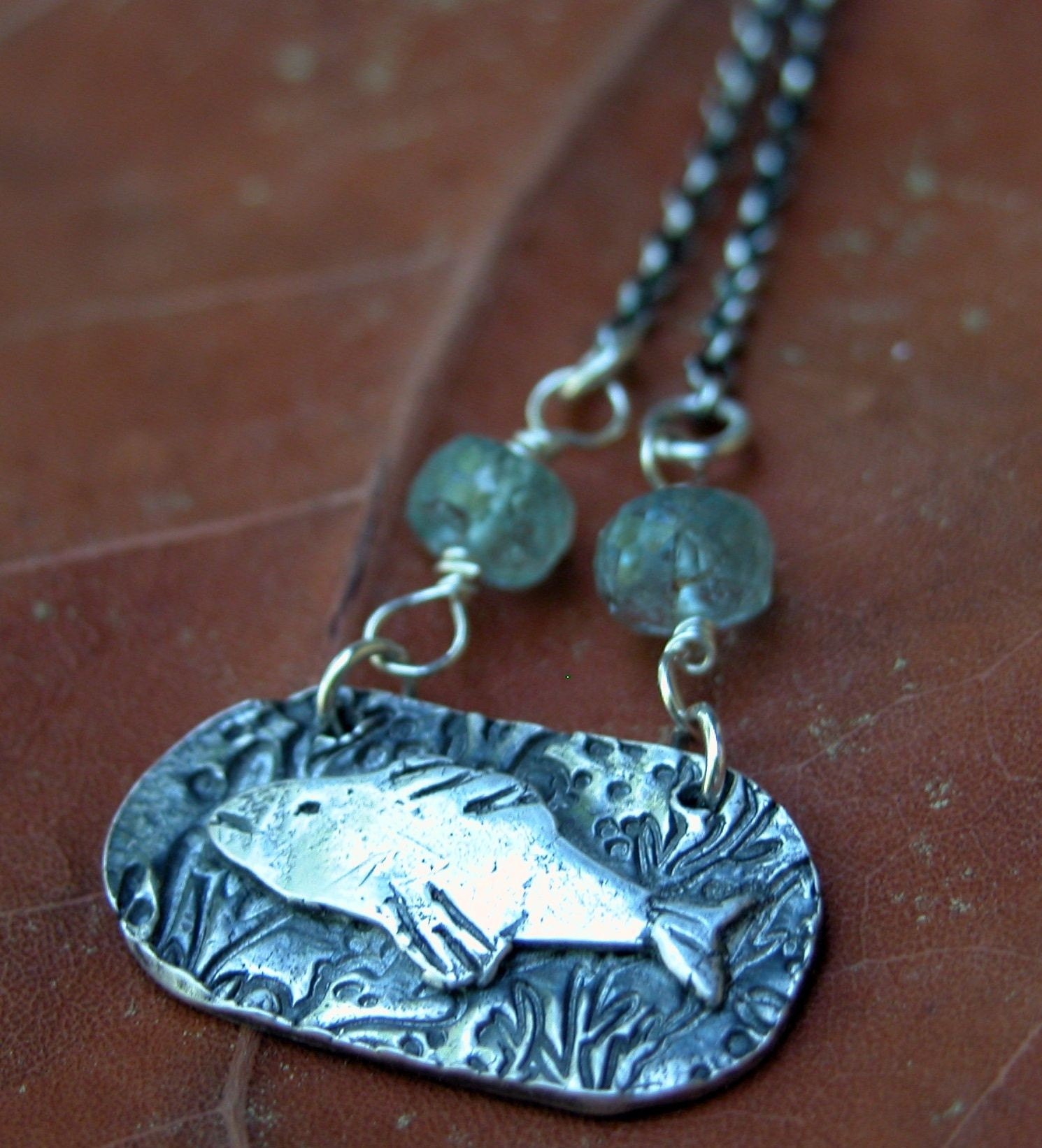 fish in the grass necklace