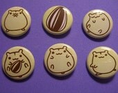 Cute Hamster Button Set