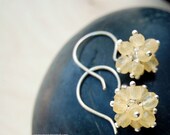 Twinkle Earrings - Pineapple Quartz and Sterling Silver