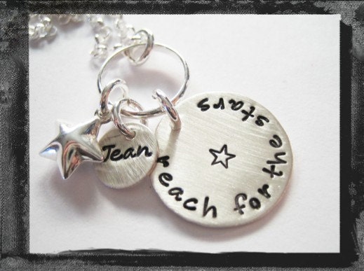 Two Disc.....Reach For The Stars....Graduation Necklace