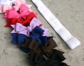 Infant Through Toddler Mini Bow and Headband Set 9pcs