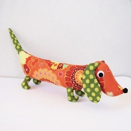 Plush Wiener Dog Toy Dachshund CHET