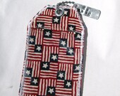 American Flag Bag Tag