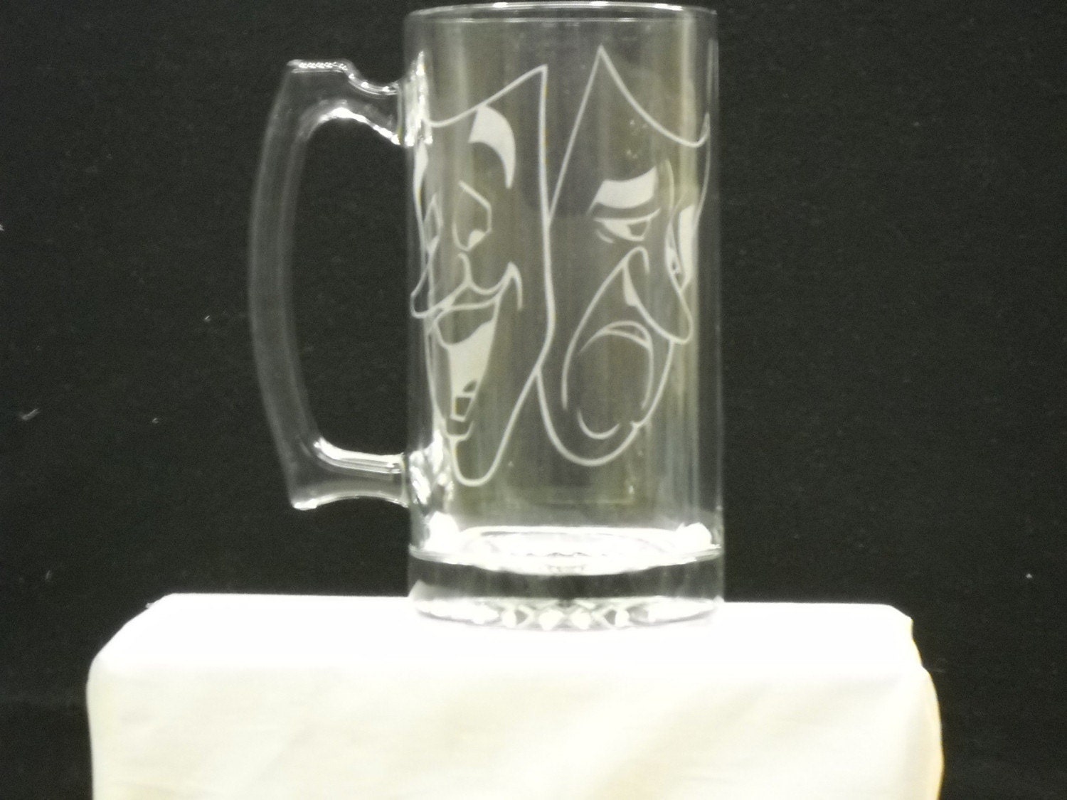 Theater mask beer stein (mug)