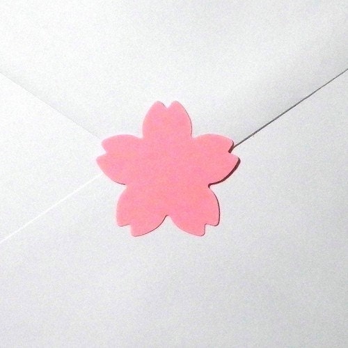 Large Sakura Cherry Blossom Stickers Envelope Seals
