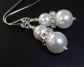 Bridesmaid Earrings, Pearl Earrings, Wedding Jewelry
