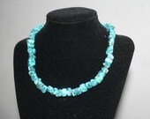 Turquoise and Blue Swarovski Earring, Necklace, and Bracelet set (Bridesmaids or Prom Set)