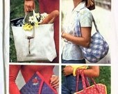 Vintage 70s Simplicity 7004 Clutch, Shoulder and Tote BAGS Pattern One Size